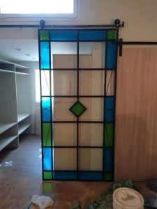 Puerta corredera tipo granero de hierro a medida - Alumar - Alicante